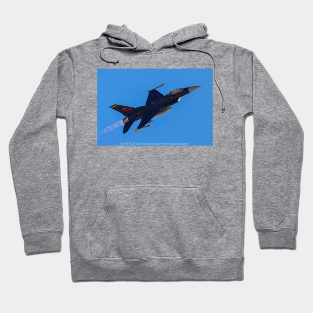 Black F-16 Viper Aggressor Squadron Hoodie by acefox1